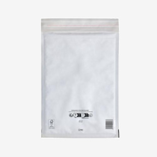 Sealed Air Bubble Lined Postal Bag White 240x330mm MLW G4 (Pack of 50) 103005502 MQ02007