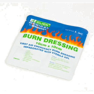 Click Medical Emergency 10 x 10cm Burn Gel Dressing CM2401