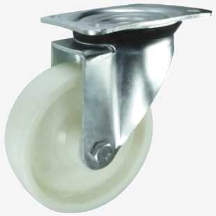 Castor, Swivel - Heavy Duty 100mm Dia. Nylon Wheel 308286