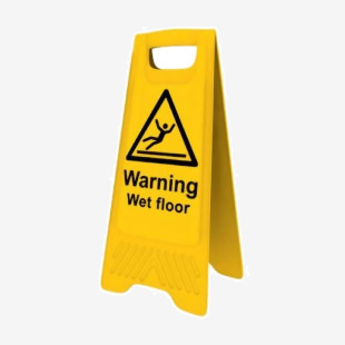 Heavy Duty A-Board - Warning Wet Floor 394564