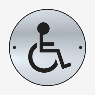 Disabled Graphic Door Disc - Saa (75mm Dia) 410766