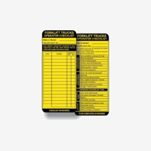 Forklift Tag Inserts (Pack Of 50) 413869