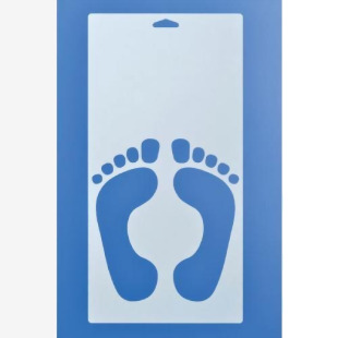 Feet Stencil (300 X 400mm) 419019