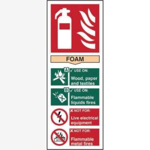 Fire Extinguisher: Foam - Sav (82 X 202mm) 419487