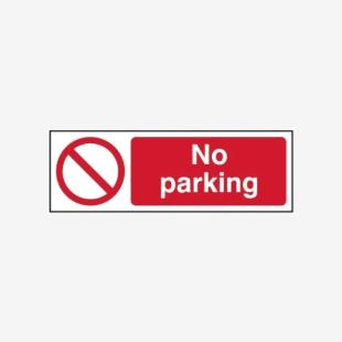 No Parking - Sav (300 X 100mm) 422171