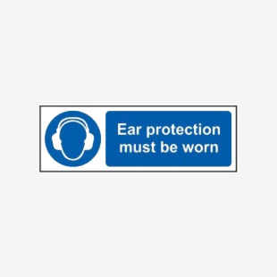 Ear Protection Must Be Worn - Sav (300 X 100mm) 422718