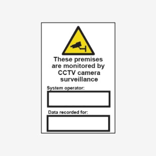 These Premises Are Monitored By Cctv Camera Surveillance - Sapp (200 X 300mm) 422786