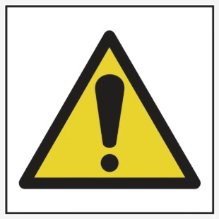 Hazard Warning Symbol - Sav (100 X 100mm) 423258