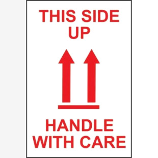 This Side Up - Paper Packaging Labels (100 X 150mm Roll Of 1000) 423469
