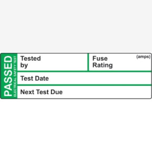 Pat Test Label - Roll Of 50 Sav (50 X 15mm) 423574
