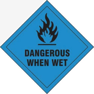 Dangerous When Wet - Sav Diamond (100 X 100mm) 423591