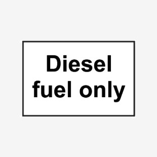 Diesel Fuel Only - Sav (150 X 100mm) 423802