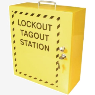 Yellow Lockout Cabinet (Hwd: 400 X 360 X 155mm) 426668