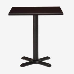 Phoenix Black Dining Base And 700mm Square Black Mfc Top 432609