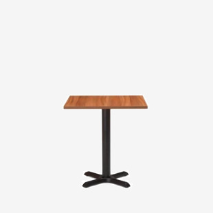 Phoenix Black Dining And 700mm Square Walnut Mfc Top 432612