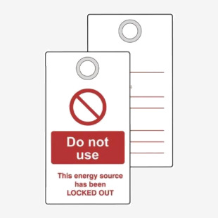 Lockout Tag With Eyelet- Do Not Use (Double Sided, Single) 432802