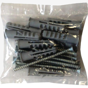 Fixing Kit For Twinslot Shelving Kits - 10 X 3 No 10 S And 10 Plugs 433147