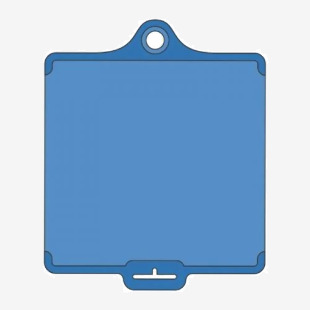 Assettag Flex Medium - Blue Plain No Print (Pack Of 10) 433459