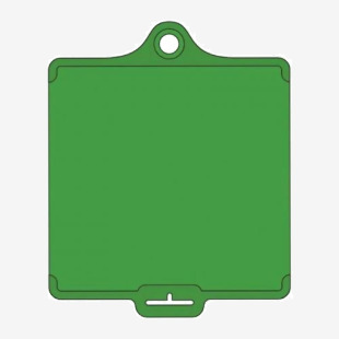 Assettag Flex Medium - Green Plain No Print (Pack Of 10) 433462