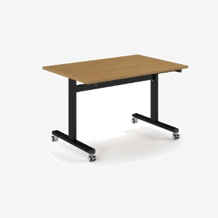 Pro Flip Rectangular Table 1200 x 800, Black Frame, Oak Top PROFL12-K-O