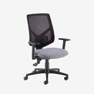 Tegan mesh back PCB operator chair with 2D arms - made to order TGM11-000