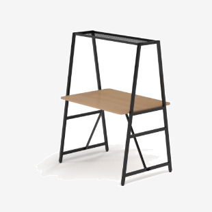 Trellis modular worktable 1400 wide starter unit in beech TRW-WSS14B