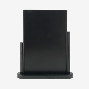 Deflecto Double Sided Small Countertop Chalkboard Information Display Black TCB-SM-BLK DF91469