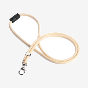 Durable Recycled Fabric Lanyard Beige (Pack of 10) 824116 DB74109