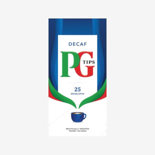 PG Tips Decaf Envelope Teabags (Pack of 25) 802466 VF11983