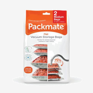Packmate Medium Flat Vacuum Storage Bags (Pack of 2) C40426-GRE PKM13675
