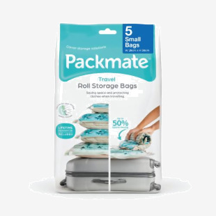 Packmate Small Roll Vacuum Storage Bags (Pack of 5) C40275 PKM13262
