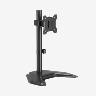 Contour Ergonomics Economy Freestanding Single Desk Mounted Monitor Arm Black CE10186 CE10186