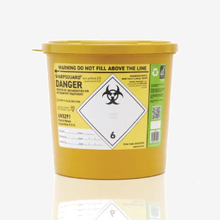 Wallace Cameron Sharps Disposal Container 2.5L 51066 WAC80290