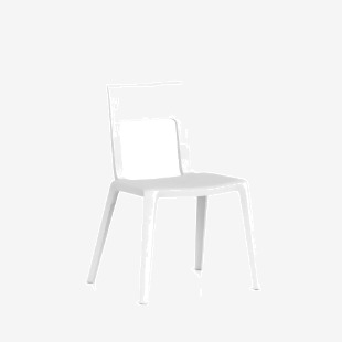 Nest Edge Stacking Cafe & Bistro Chair White BR000335