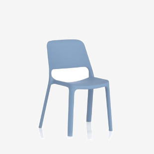 Nest Loop Stacking Cafe & Bistro Chair Blue BR000345