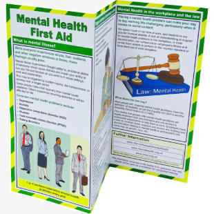 Safety First Aid Mental Health FirstAid Leaflet Q2876