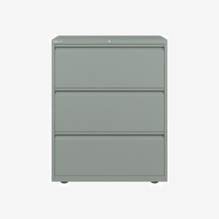 Bisley 800mm wide Essentials Side Filing Cabinet Bisley Silver 3 Drawer