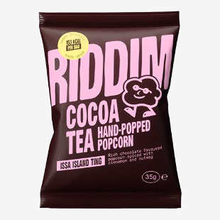 Riddim Snacks Cocoa Tea Popcorn 35G Pack of 30