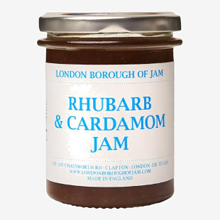 London Borough of Jam Rhubarb & Cardamom Jam 220g Pack of 6