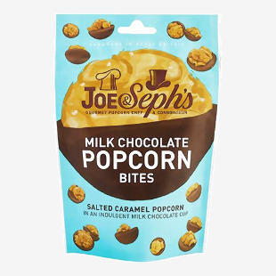Joe & Seph’s Popcorn Milk Chocolate Popcorn Bites 63G Pack of 14