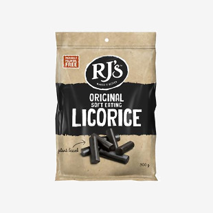 Rj’s Natural Soft Eating Licorice 300g Pack of 12