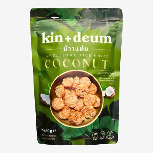 Kin + Deum Coconut Rice Chips 60 G Pack of 12