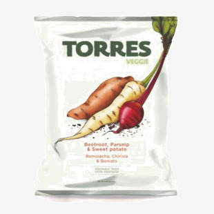 Torres Vegetable Crisps 90g Pack of 15