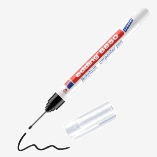 edding 8850 Carpenter Pen Blister of 1 Black 4-8850-1-4001