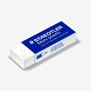 STAEDTLER MARS Plastic Eraser Blistercard Pack of 2 52650BK2DA