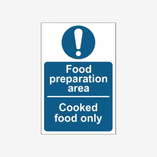 MyCafe Food Prep Area Cooked Food Self Adhesive Vnl 100x150 MYC10671 MYC10671