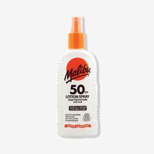 Malibu SPF 50 Sun Lotion Spray 200ml SUMAL141 MBU11657