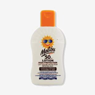 Malibu SPF 50 Kids Sun Lotion 200ml SUMAL084 MBU11659