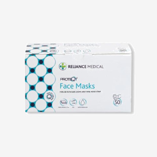 Disposable 3-Ply Face Masks Half Face (Pack of 50) WX120520 WX120520