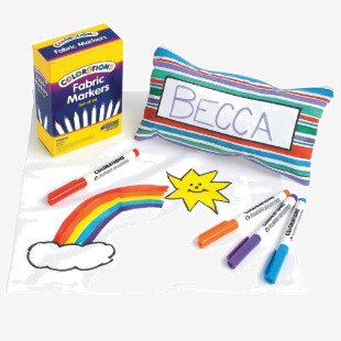 Colorations Fabric Markers Assorted (Pack of 24) AR02326 RME41077
